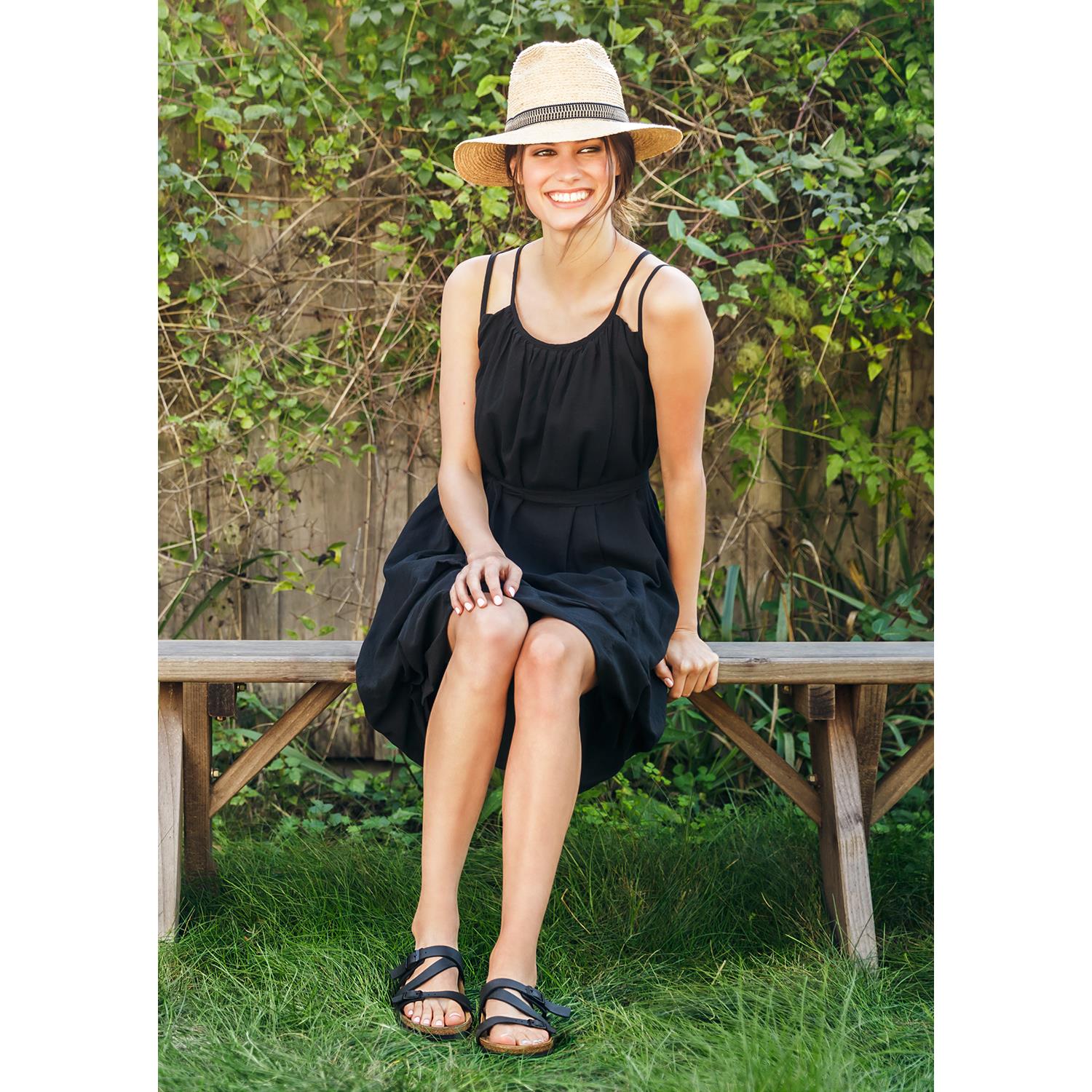 Womens Birkenstock Women's Birkenstock Salina Black Birko Flor Black Birko Flor