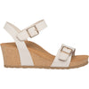 Womens Aetrex Aetrex Lexa Women's Wedge Heel Sandals Ivory Leather Ivory Leather