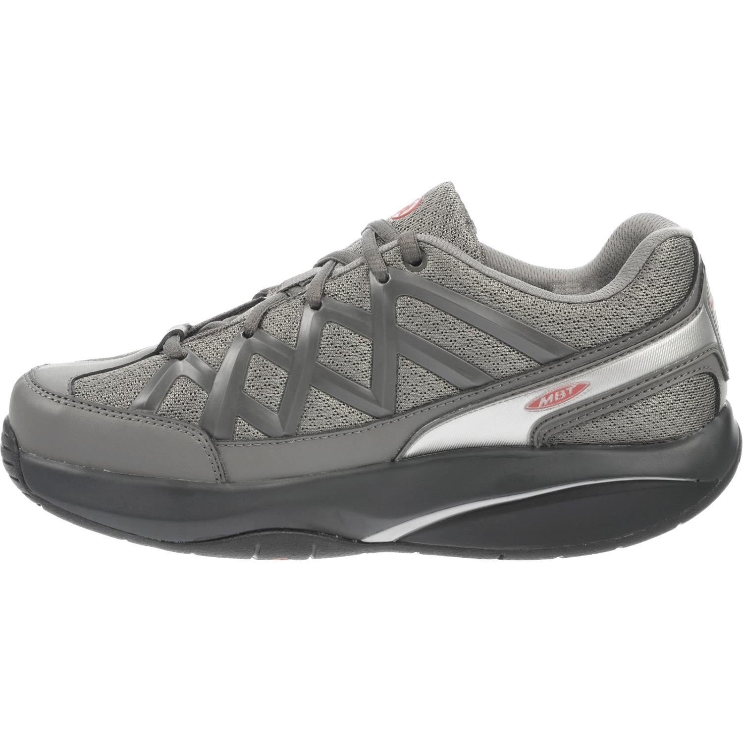 Mens Mbt Men's MBT Sport 3 Grey Leather/Mesh Grey Leather/Mesh