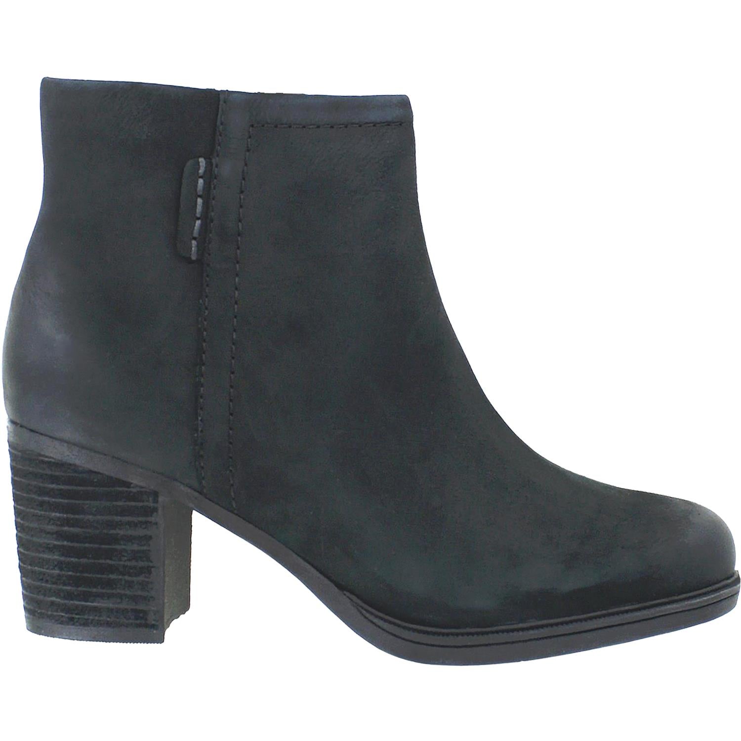 Womens Rockport RockPort Cobb Hill Natashya Women's Bootie Black Nubuck Black Nubuck