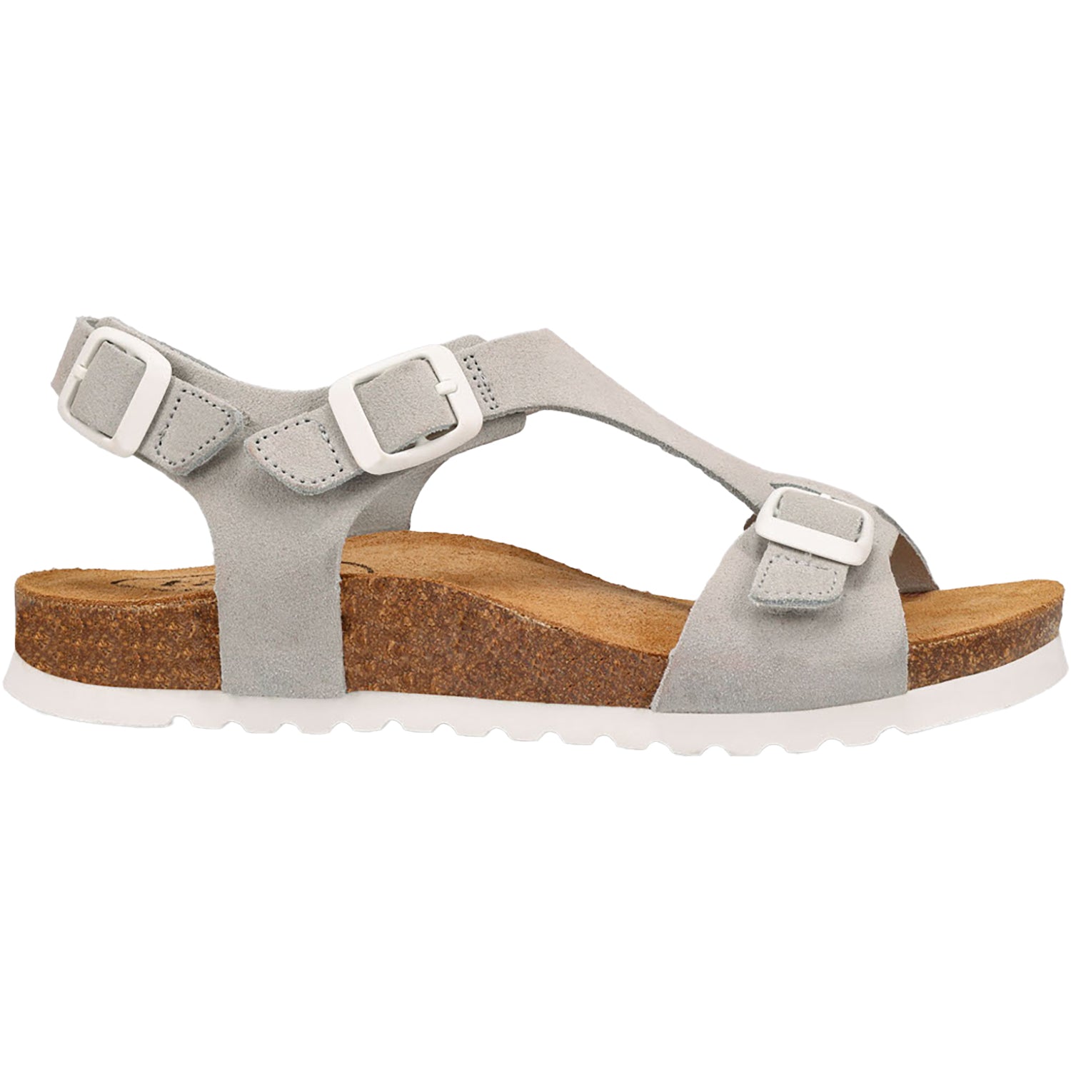 Womens Taos Taos MVP Women's Sandals Light Grey/White Buckle Light Grey/White Buckle