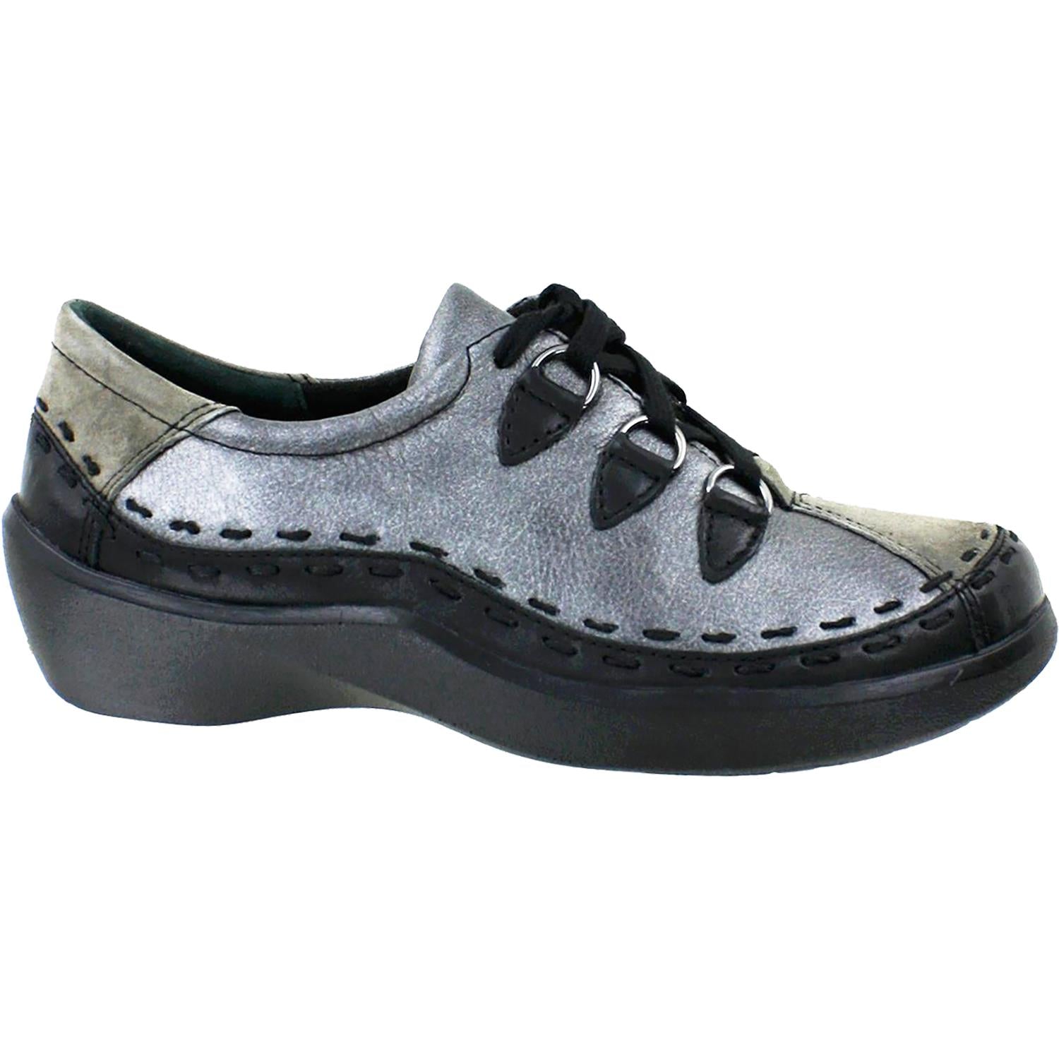 Womens Ziera Ziera Allsorts Women's Sneakers Black/Slate/Pewter Leather Black/Slate/Pewter Leather