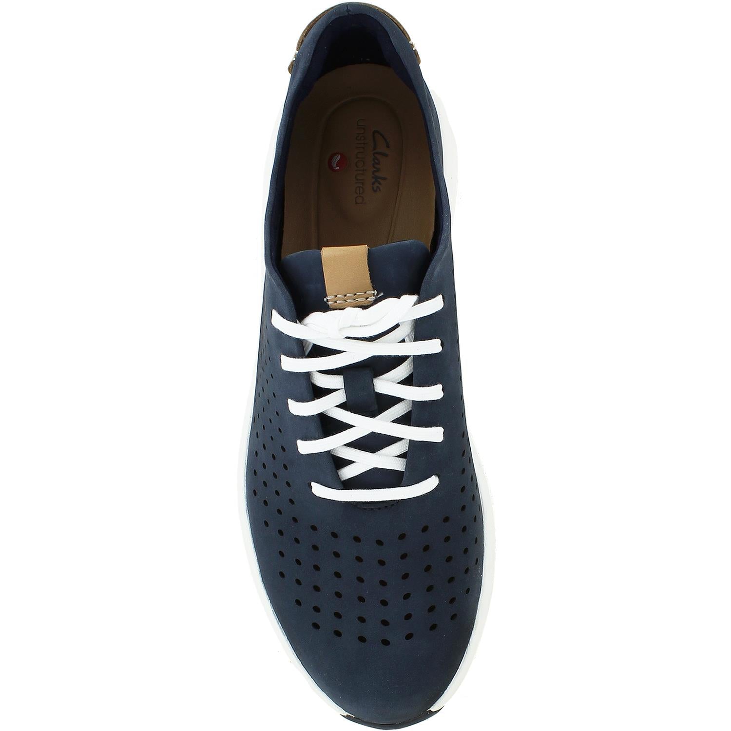 Womens Clarks Women's Clarks Un Rio Tie Navy Nubuck Navy Nubuck