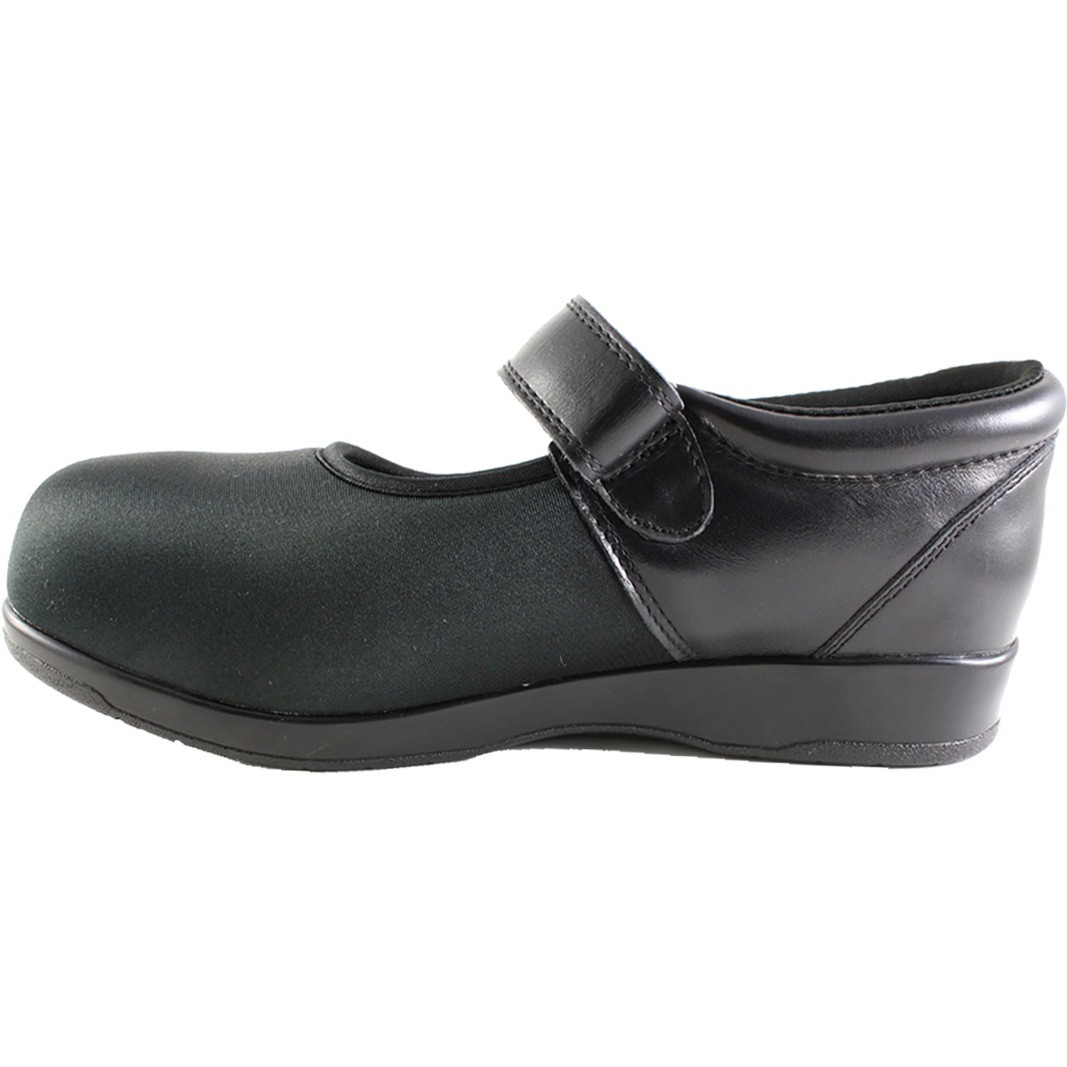 Womens Pedors Pedors Mary Jane 500 Women's Diabetic Orthopedic Shoes Black Leather/Stretch Black Leather/Stretch