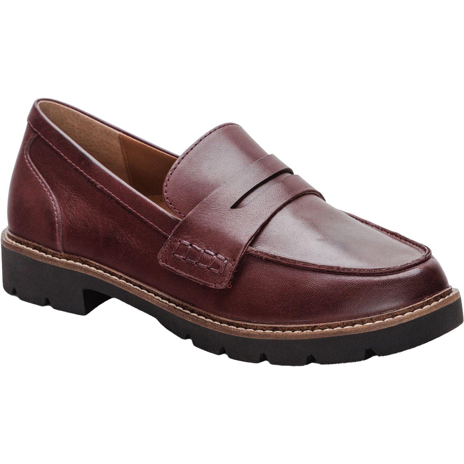 Women's Aetrex Collette Burgundy Leather Loafer – Footwear etc.