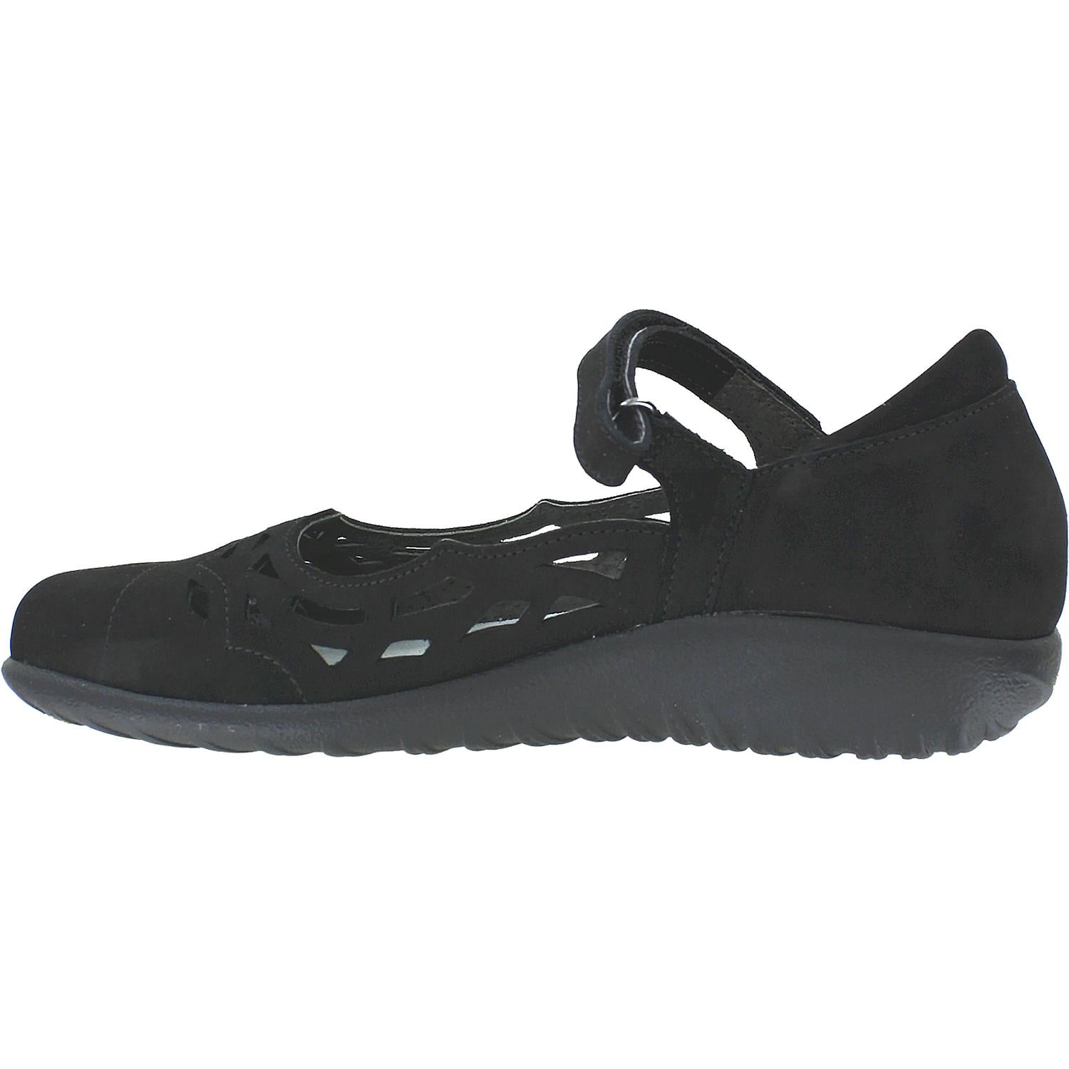 Naot Agathis Women's Mary Janes Black Velvet Nubuck – Footwear etc.