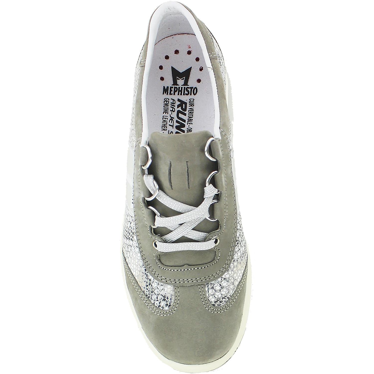 Womens Mephisto Mephisto Laser Women's Sneakers Light Grey/Sand Boa/Nickel Nubuck Light Grey/Sand Boa/Nickel Nubuck