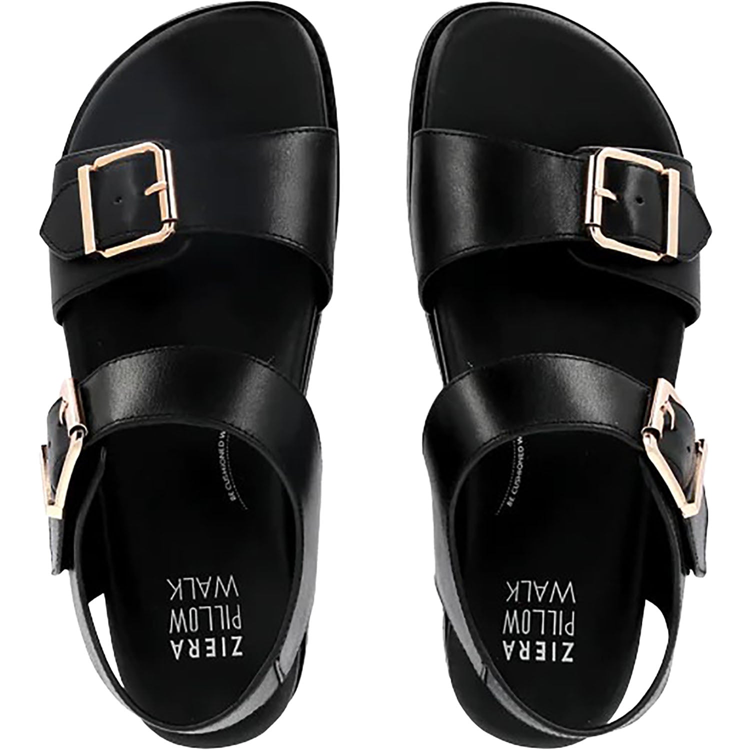 Womens Ziera Ziera Hastice Women's Sandals Black Leather Black Leather