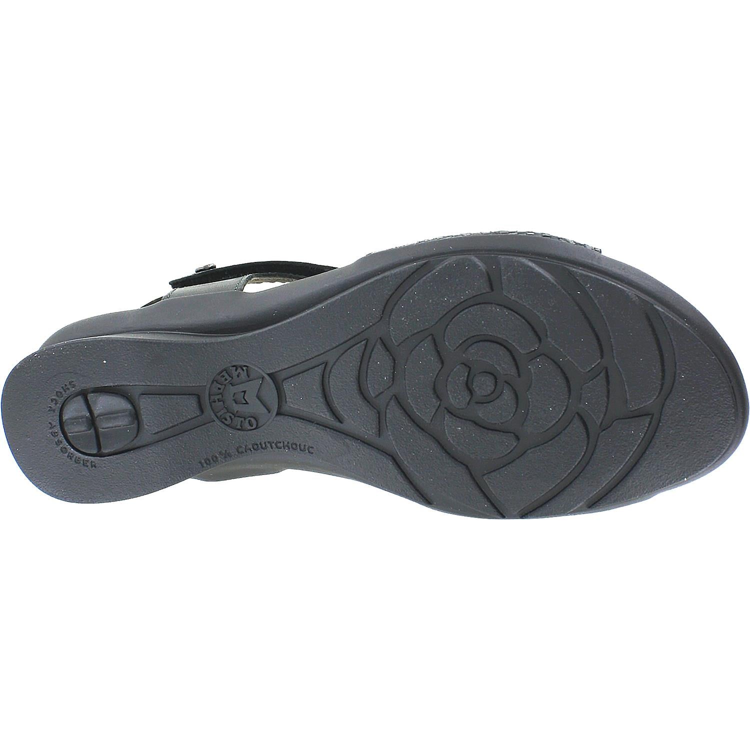 Womens Mephisto Mephisto Pattie Women's Backstrap Sandals Black Leather Black Leather