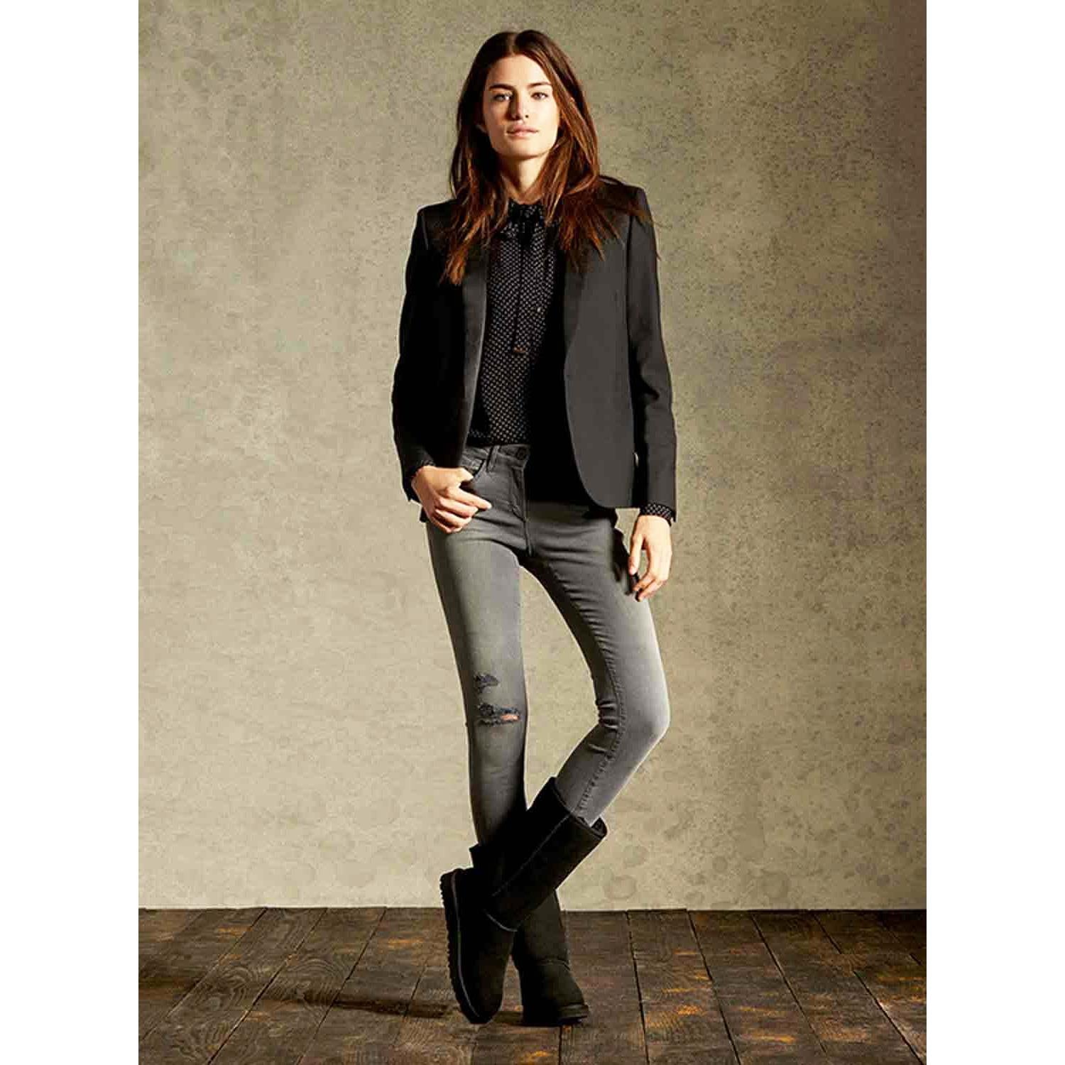 Womens Ugg Women's UGG Classic Tall II Black Sheepskin Black Sheepskin