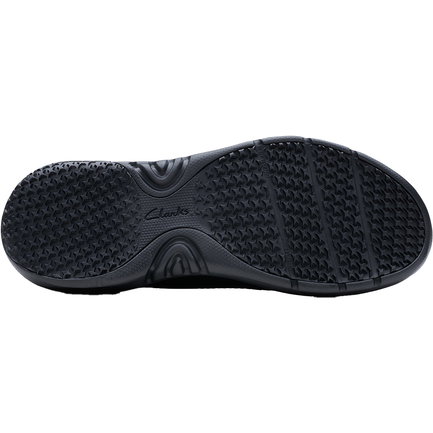 Mens Clarks Men's Clarks Pro Free Slip Resistant Black/Black Black/Black