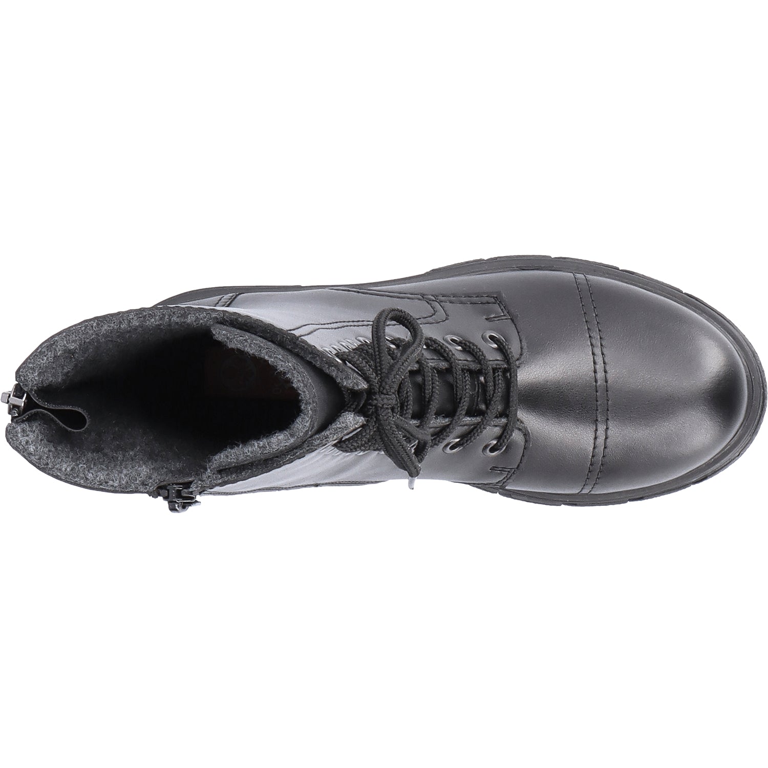 Rieker Z9107-00 Tora 07 Women's Combat Boots Black Leather
