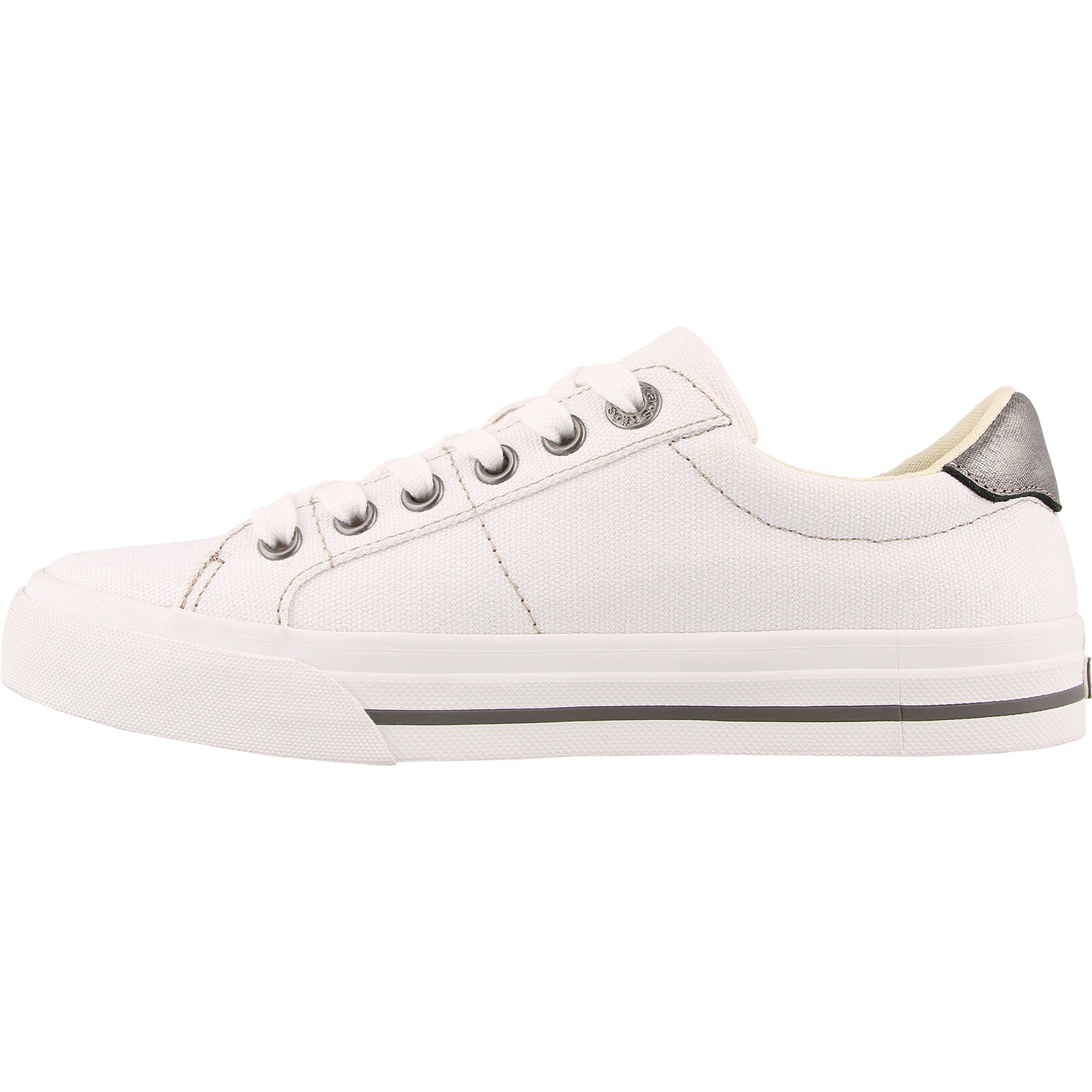 Womens Taos Women's Taos Z Soul White/Pewter Canvas White/Pewter Canvas