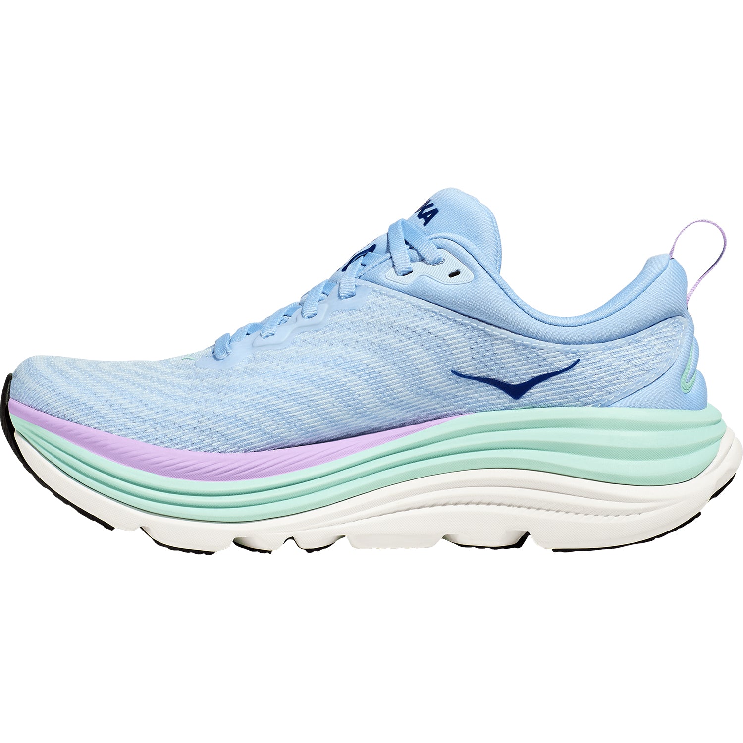 Womens Hoka one one Hoka Gaviota 5 Women's Running Shoes Airy Blue/Sunlit Ocean Mesh (Stability Support) Airy Blue/Sunlit Ocean Mesh