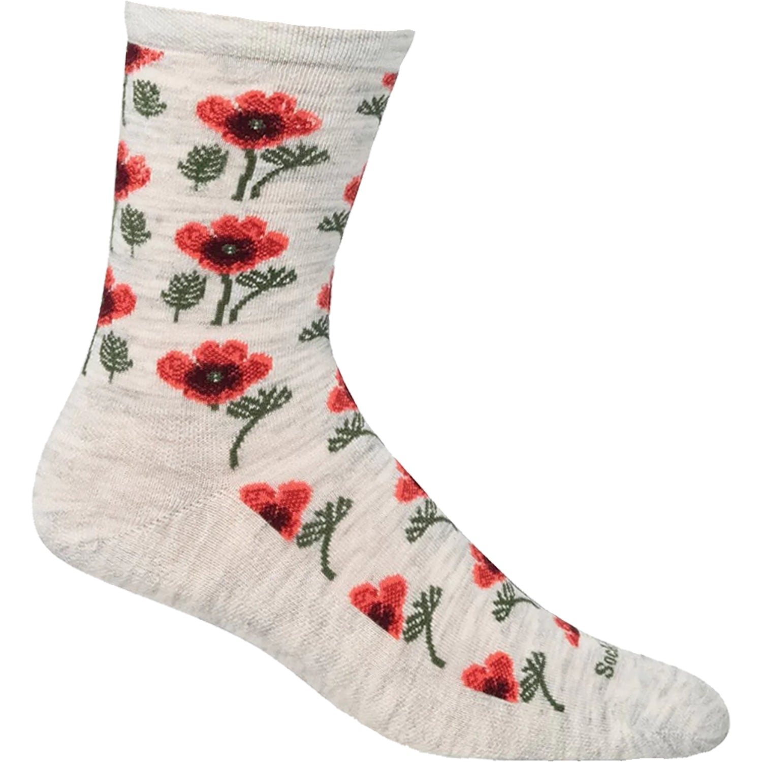 Womens Sockwell Sockwell Essential Comfort Crew Women's Novelty Crew Socks Poppy Ash Poppy Ash