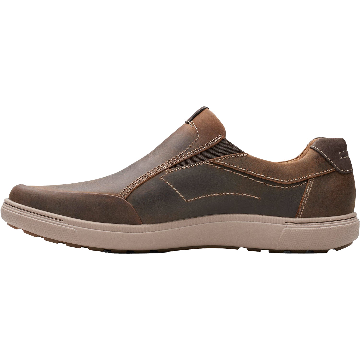 Mens Clarks Men's Clarks Mapstone Step Beeswax Leather Beeswax Leather