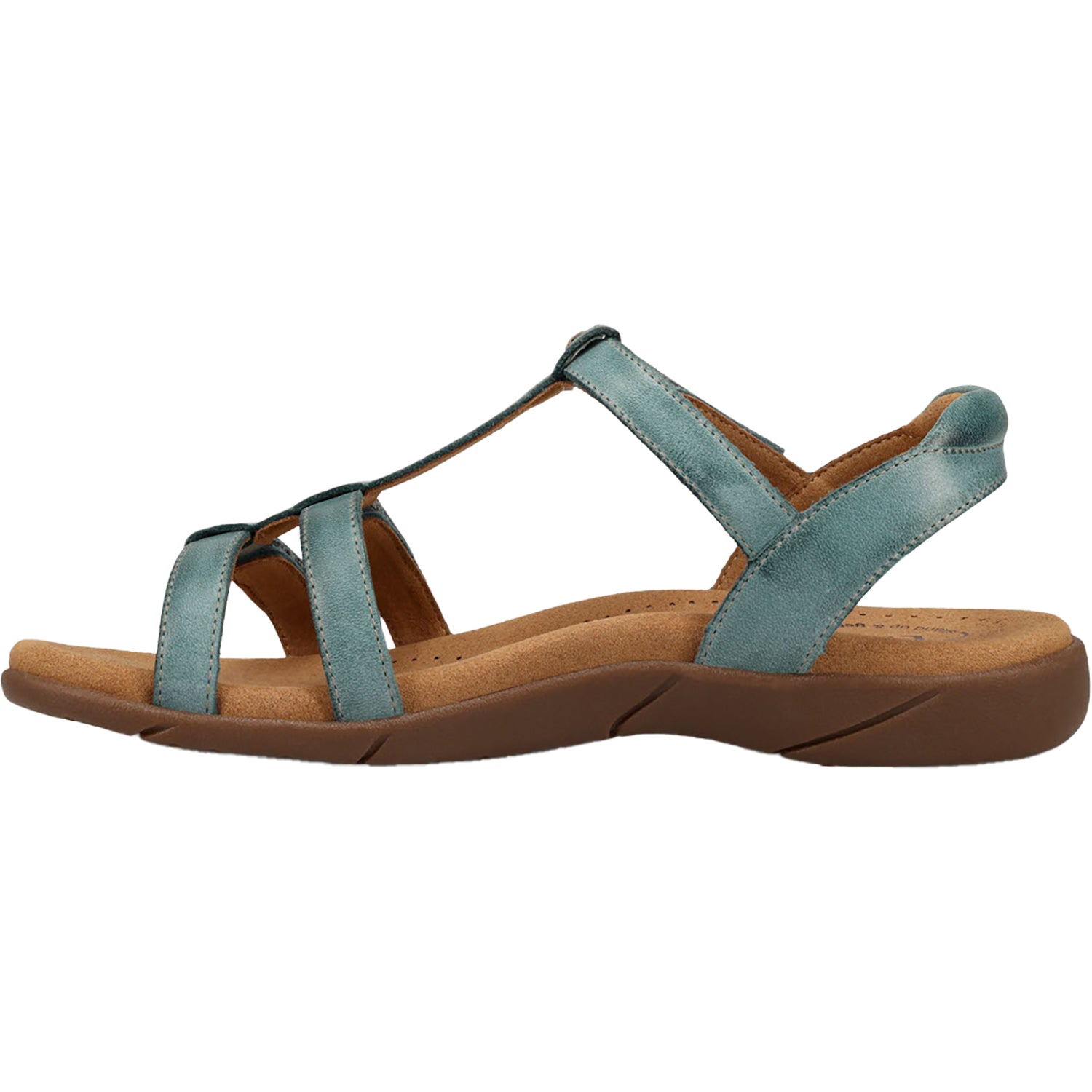 Womens Taos Taos Trophy 2 Women's Backstrap Sandals Teal Leather Teal Leather