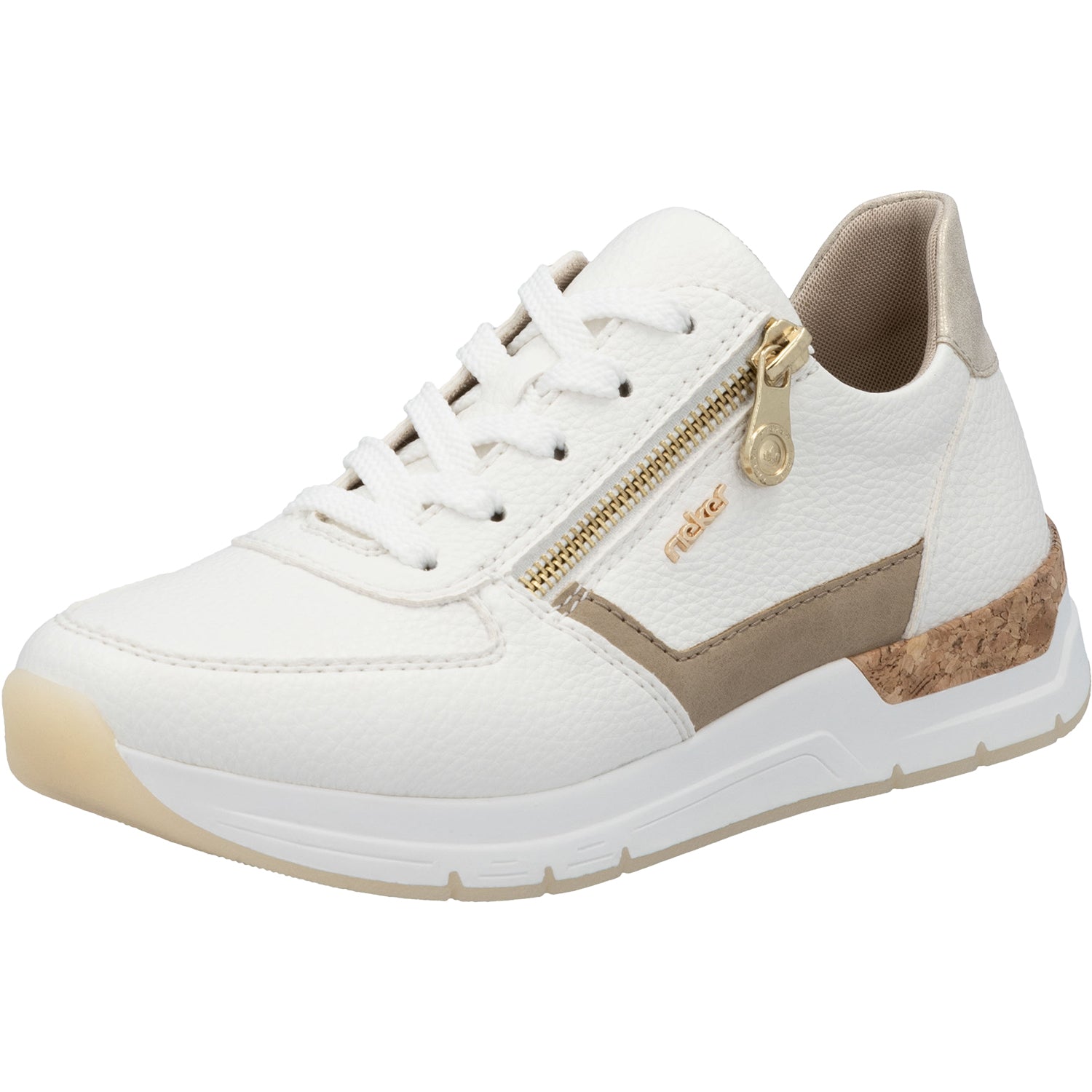 Womens Rieker Rieker 58902-80 Women's Shoes Weiss/Porzellan/Muschel Synthetic Weiss/Porzellan/Muschel Synthetic