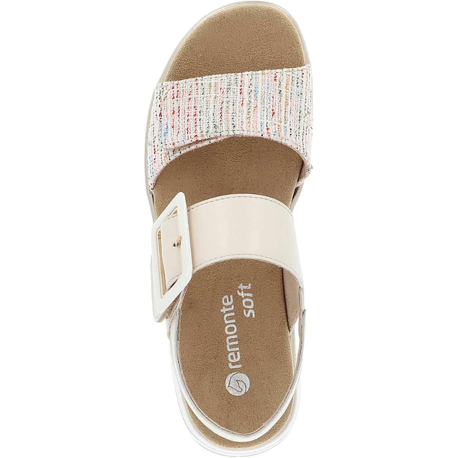 Womens Remonte Remonte D1J53-60 Jocelyn 53 Women's Sandals Weiss Multi/Porzellan Leather Weiss Multi/Porzellan Leather