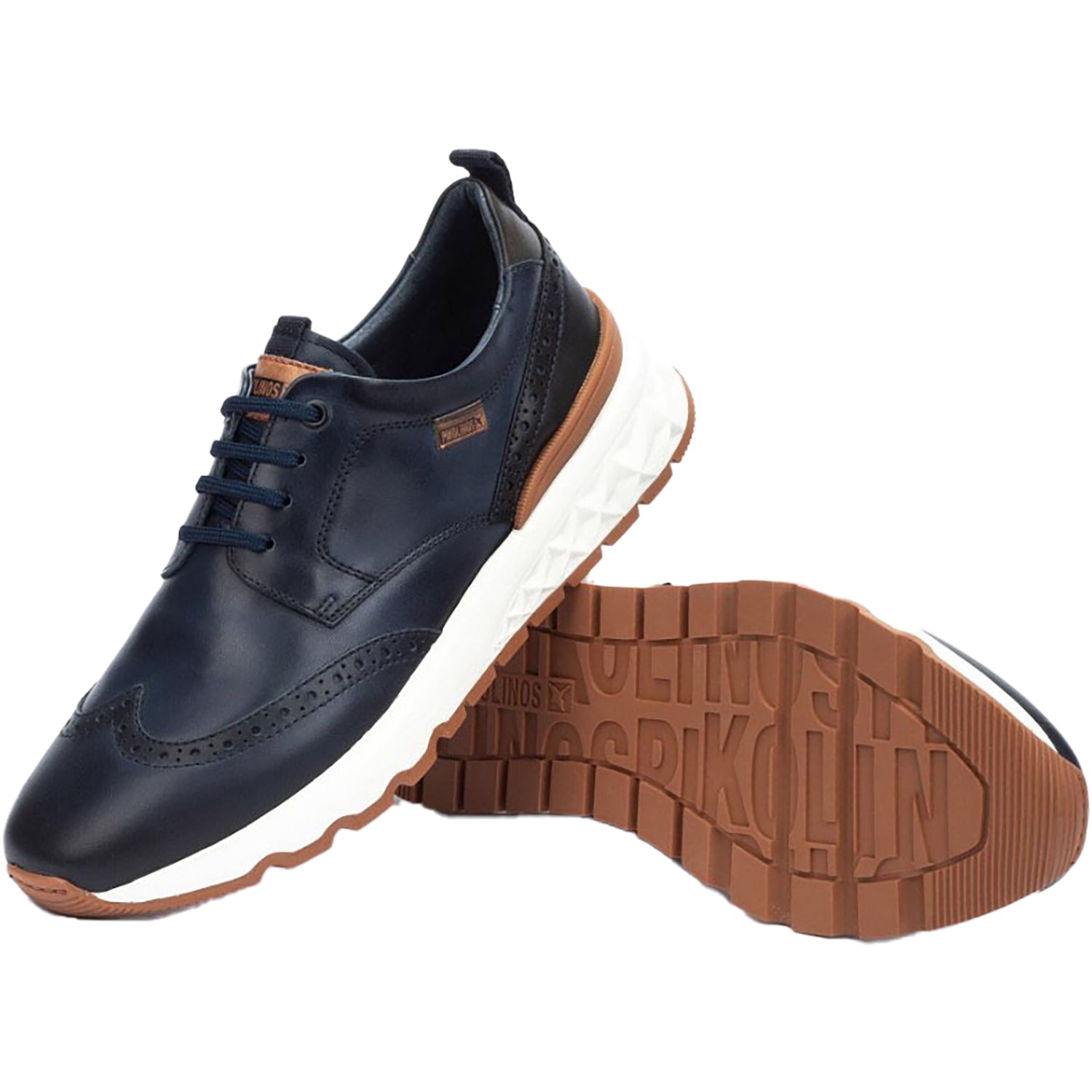 Mens Pikolinos Pikolinos Aranda M8R-4019C1 Men's Shoes Blue Leather Blue Leather