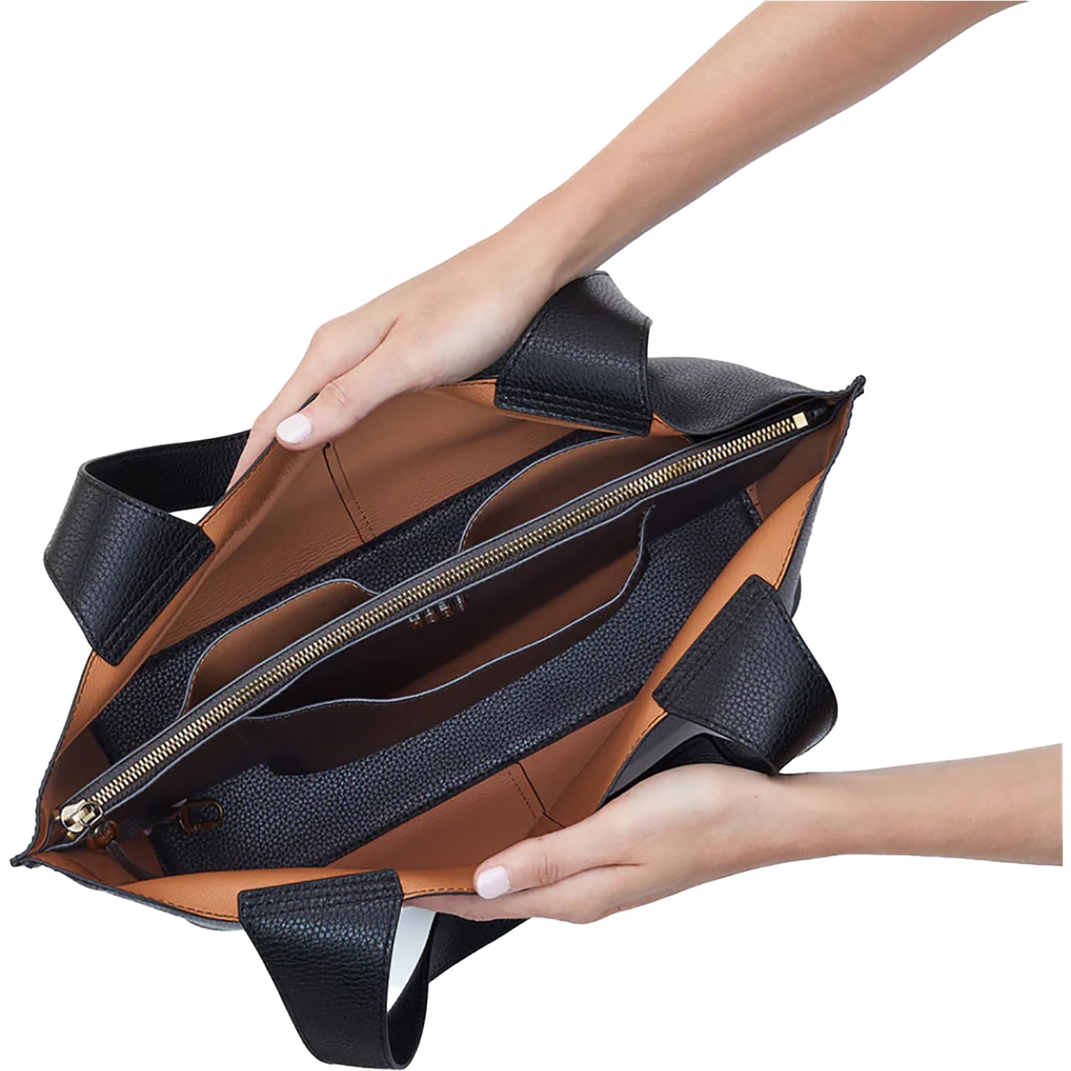 Womens Hobo Hobo International Vida Tote Tote Bag Black Micro Pebbled Leather Black Micro Pebbled Leather