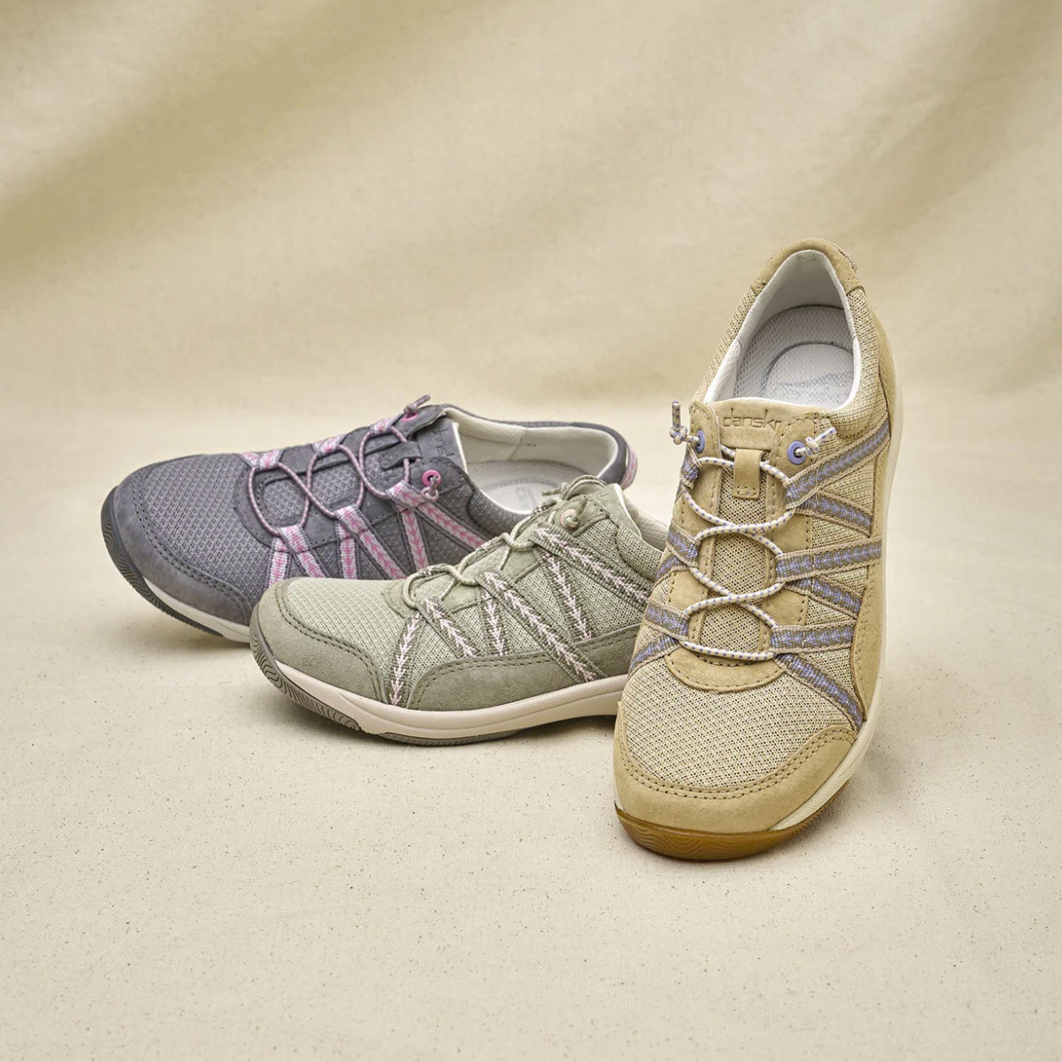 Womens Dansko Dansko Harlyn Women's Sneakers Grey Suede Grey Suede
