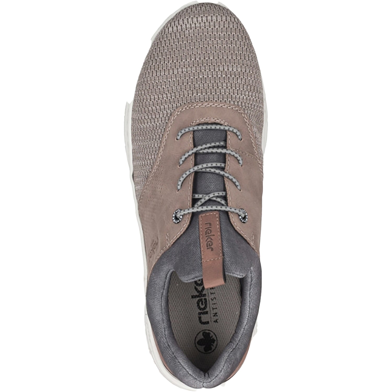 Mens Rieker Rieker 13150-64 Men's Slip Ons Kiesel/Fango/Nuss/Rauch Synthetic Kiesel/Fango/Nuss/Rauch Synthetic