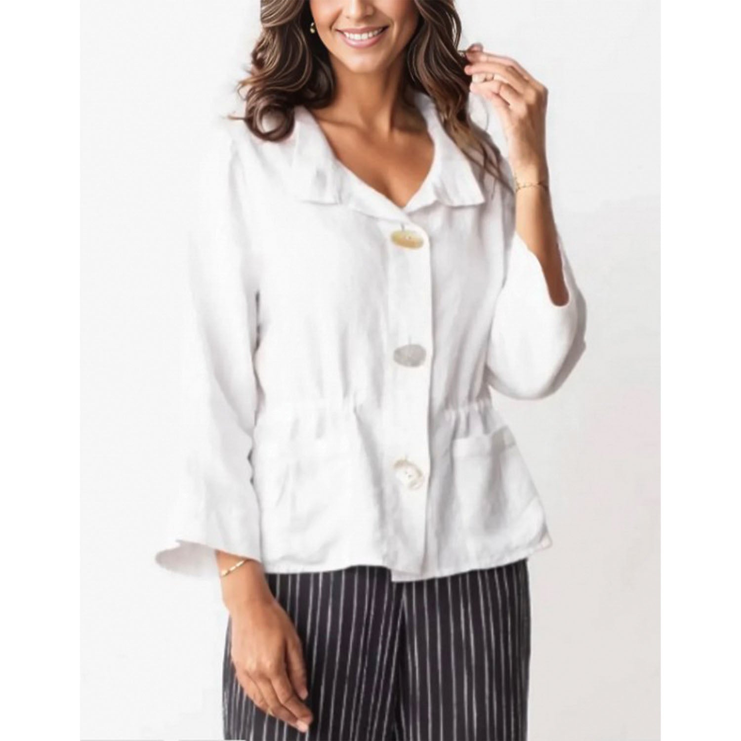 Womens Olivia by habitat Liv by Habitat Montauk Jacket Women's Jacket White White