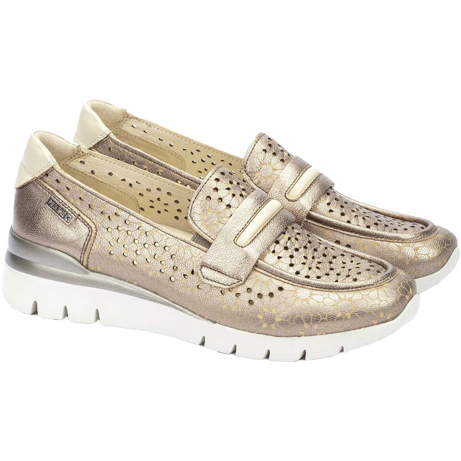 Womens Pikolinos Pikolinos Cantabria W4R-6518CLC1 Women's Loafers Stone Leather Stone Leather