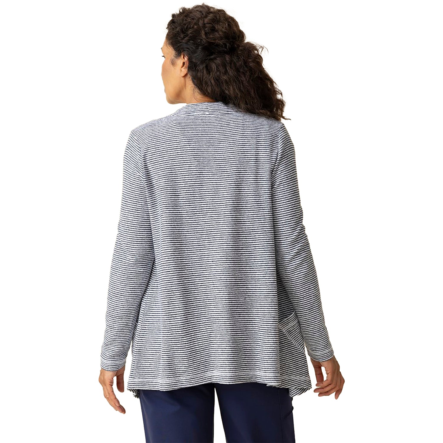 Womens Habitat Habitat Pasadena Stripe Resort Cardigan Women's Long Sleeve Top Black Black