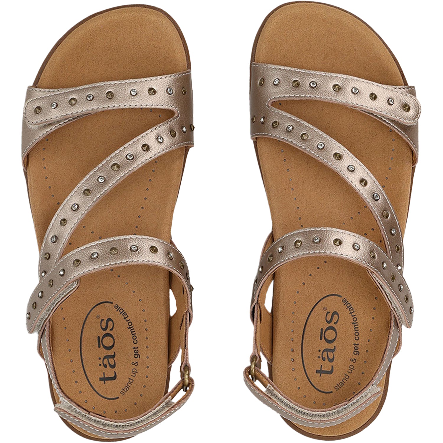 Womens Taos Women's Taos Dazzle Champagne Leather Champagne Leather