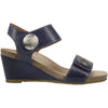 Womens Taos Taos Carousel 3 Women's Wedge Heel Sandals Dark Blue Dark Blue