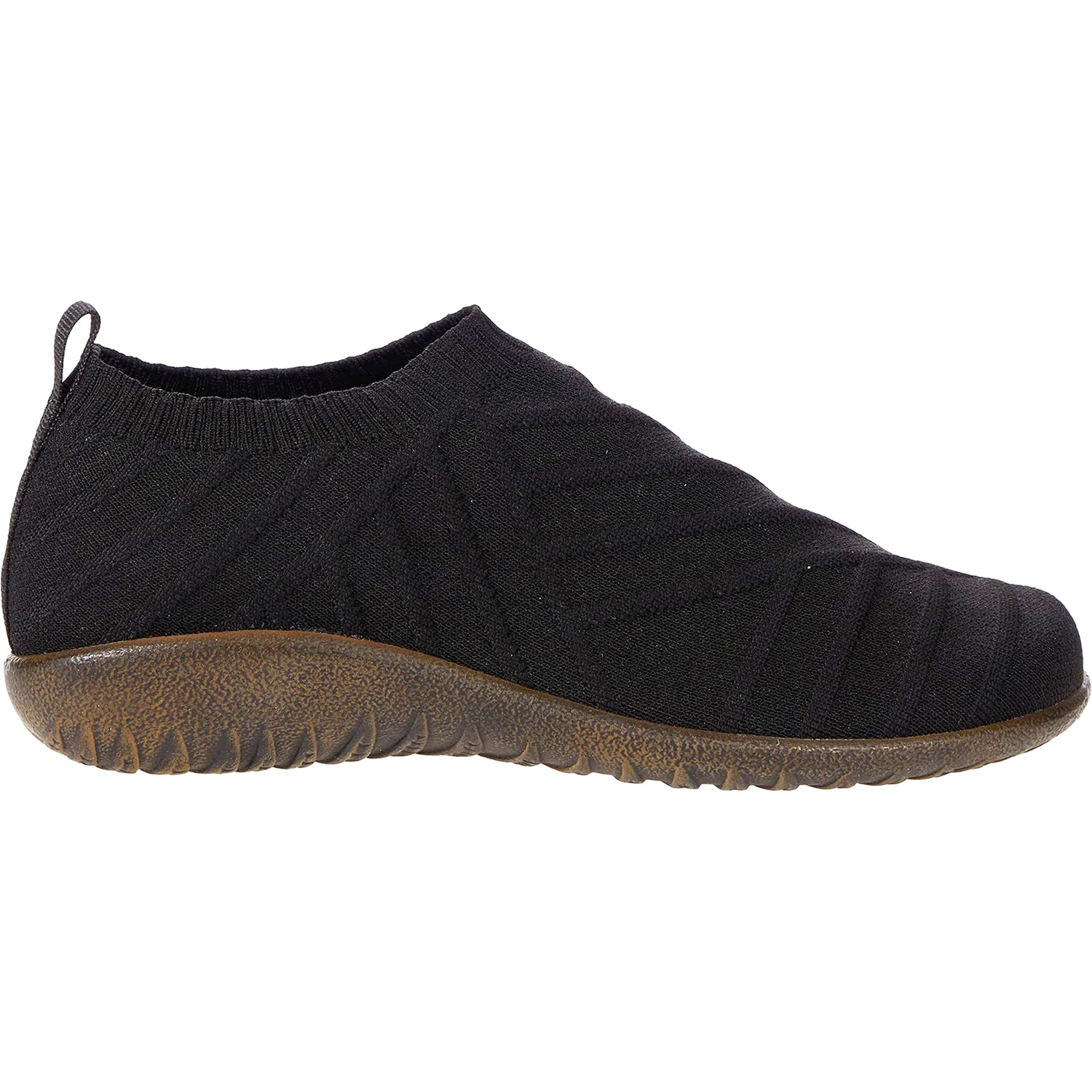 Womens Naot Naot Okahu Women's Slip On Shoes Black Knit Fabric Black Knit Fabric