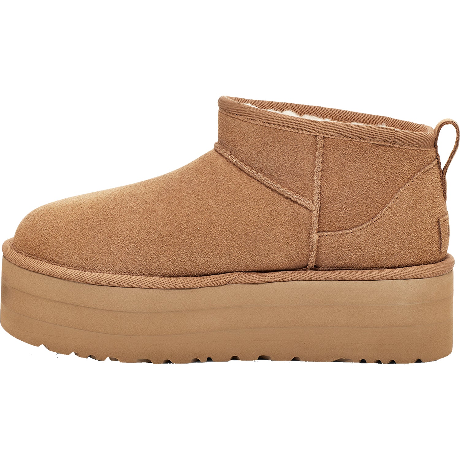 Womens Ugg Women's UGG Classic Ultra Mini Platform Chestnut Suede Chestnut Suede