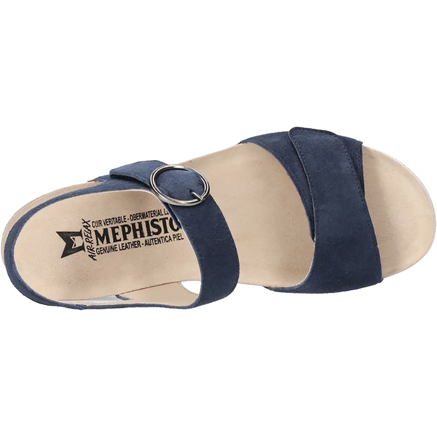 Womens Mephisto Women's Mephisto Oriana Midnight Blue Velvet Leather Midnight Blue Velvet Leather