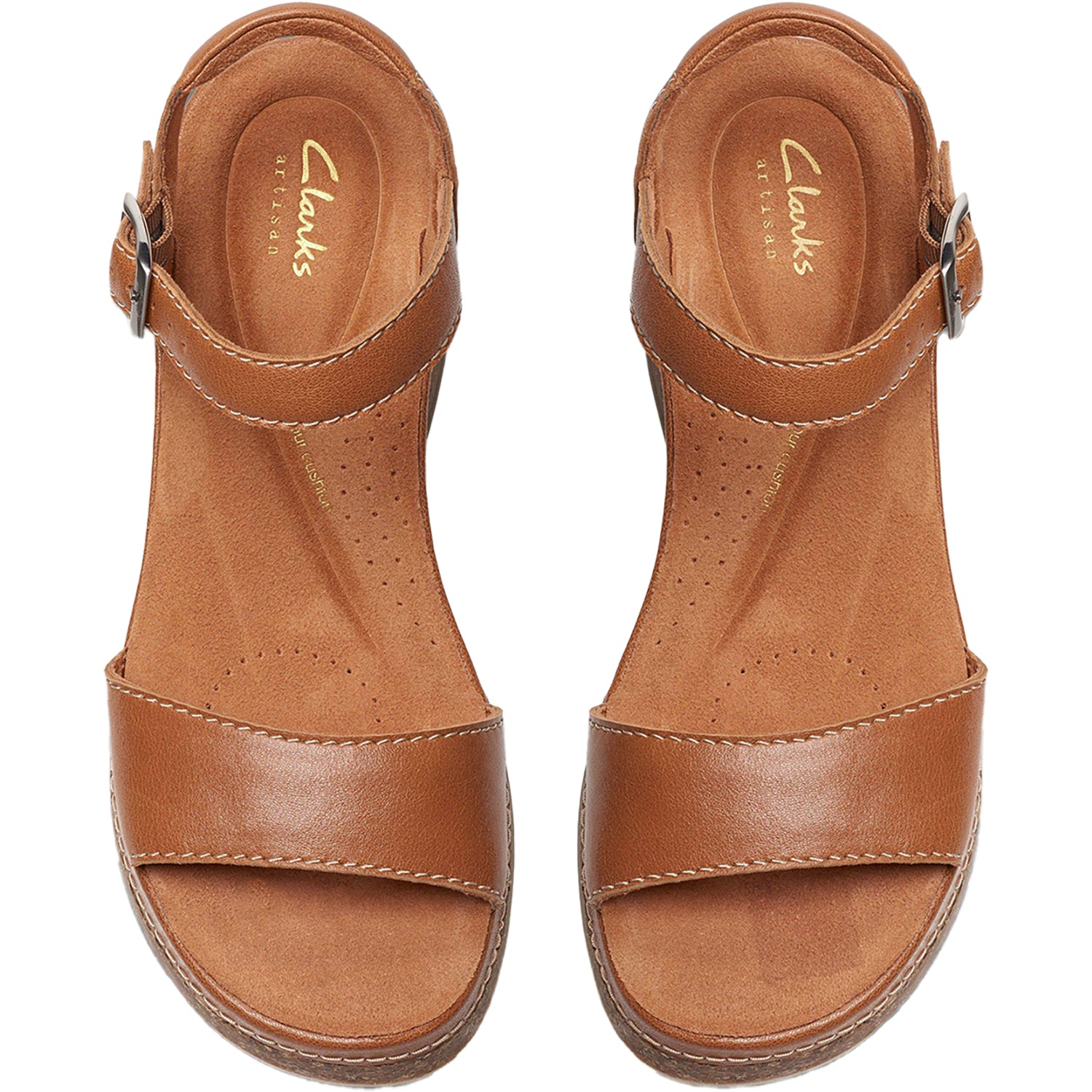 Womens Clarks Women's Clarks Kassanda Lily Tan Leather Tan Leather