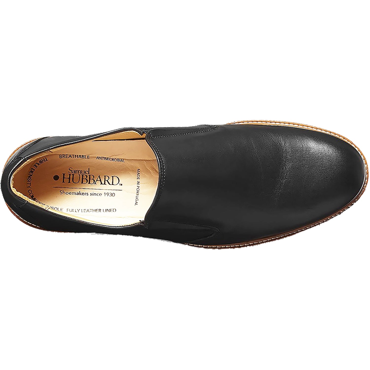 Mens Samuel hubbard Samuel Hubbard Frequent Traveler Men's Black Leather Black Leather