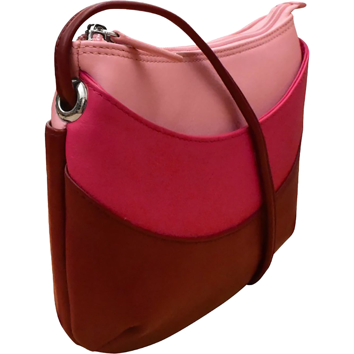 Ili new york ili New York Round Zip Top Crossbody Pink Combo Pink Combo