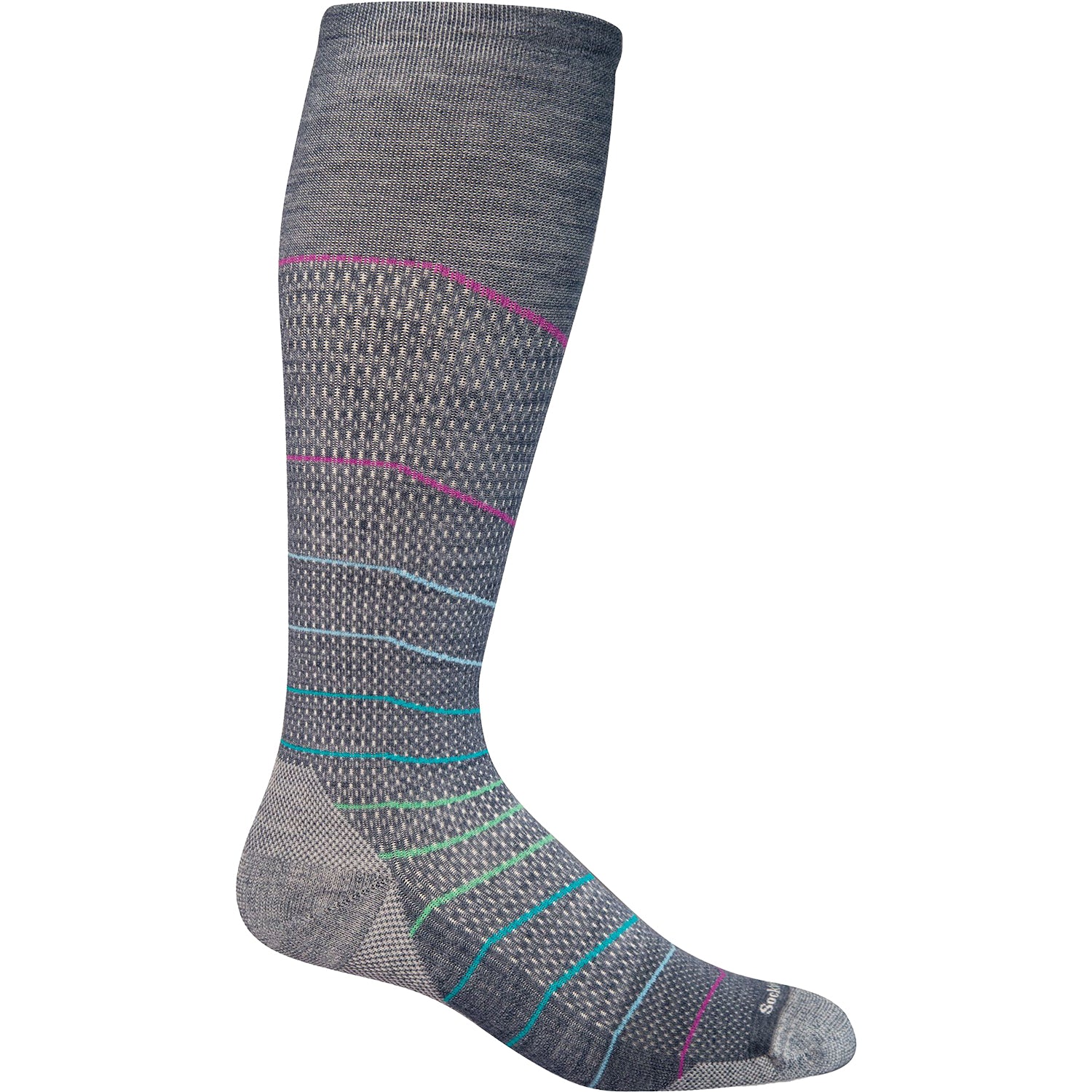 Womens Sockwell Sockwell 20-30 mmHg Interval Women's Socks Compression Moderate Denim Denim