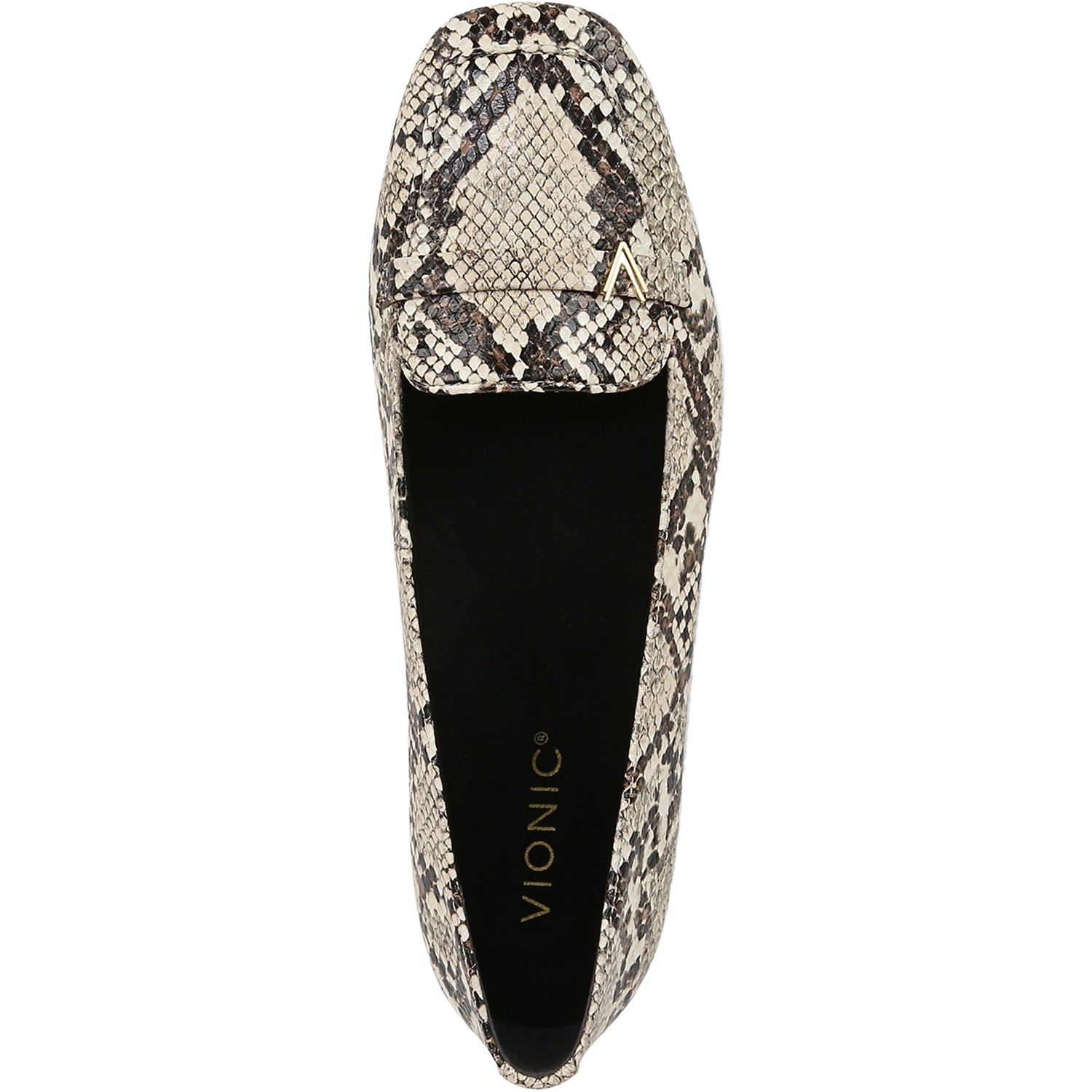 Womens Vionic Vionic Hayes Women's Dress Flats Ivory Multi Snake Embossed Leather Ivory Multi Snake Embossed Leather