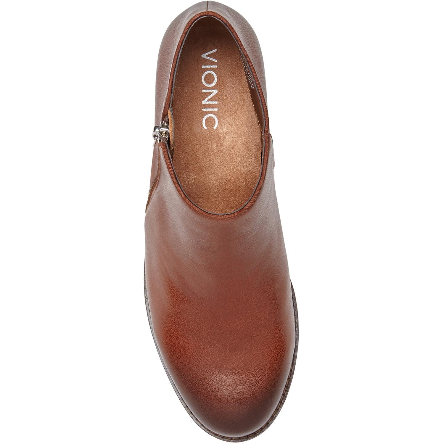 Womens Vionic Women's Vionic Jolene Mocha Leather Mocha Leather