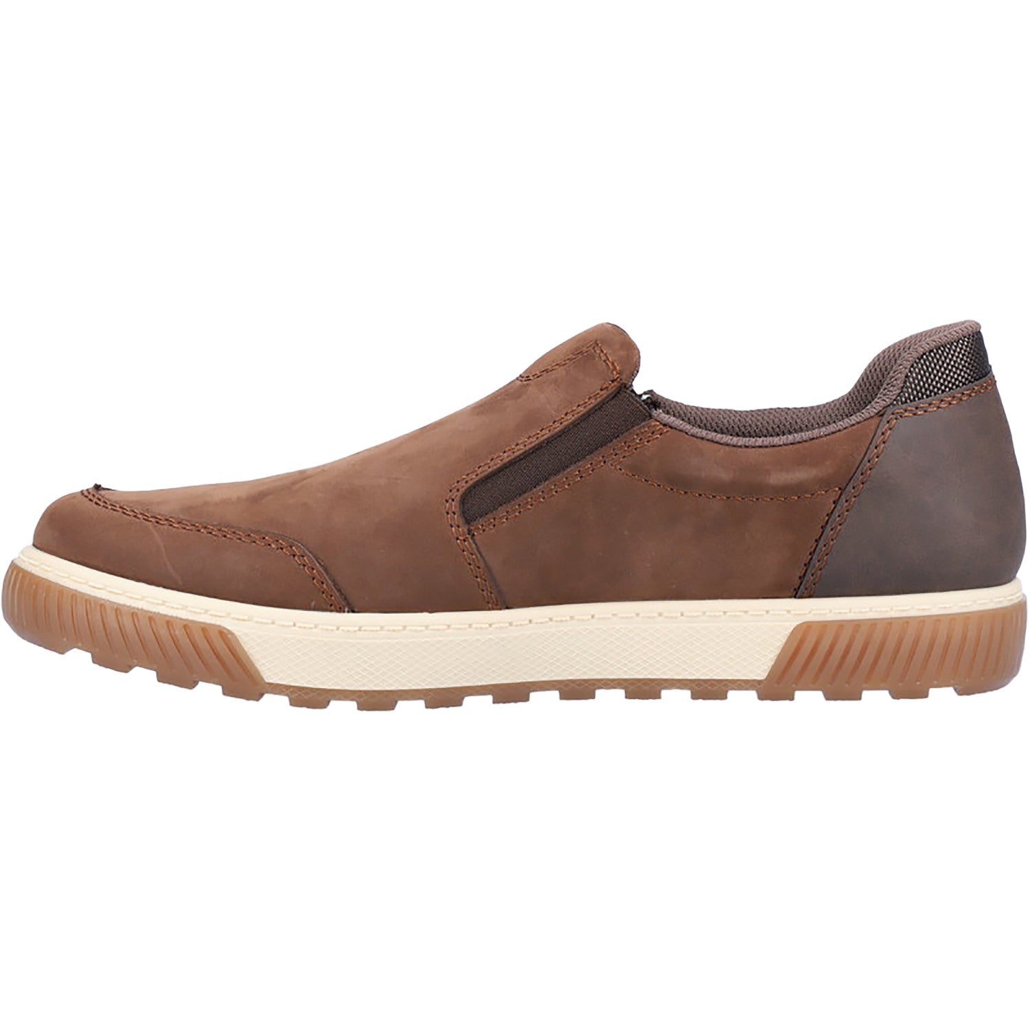 Mens Rieker Rieker 18951-25 Rex 51 Men's Slip Ons Cigar/Moro/Braun-Schwarz Cigar/Moro/Braun-Schwarz