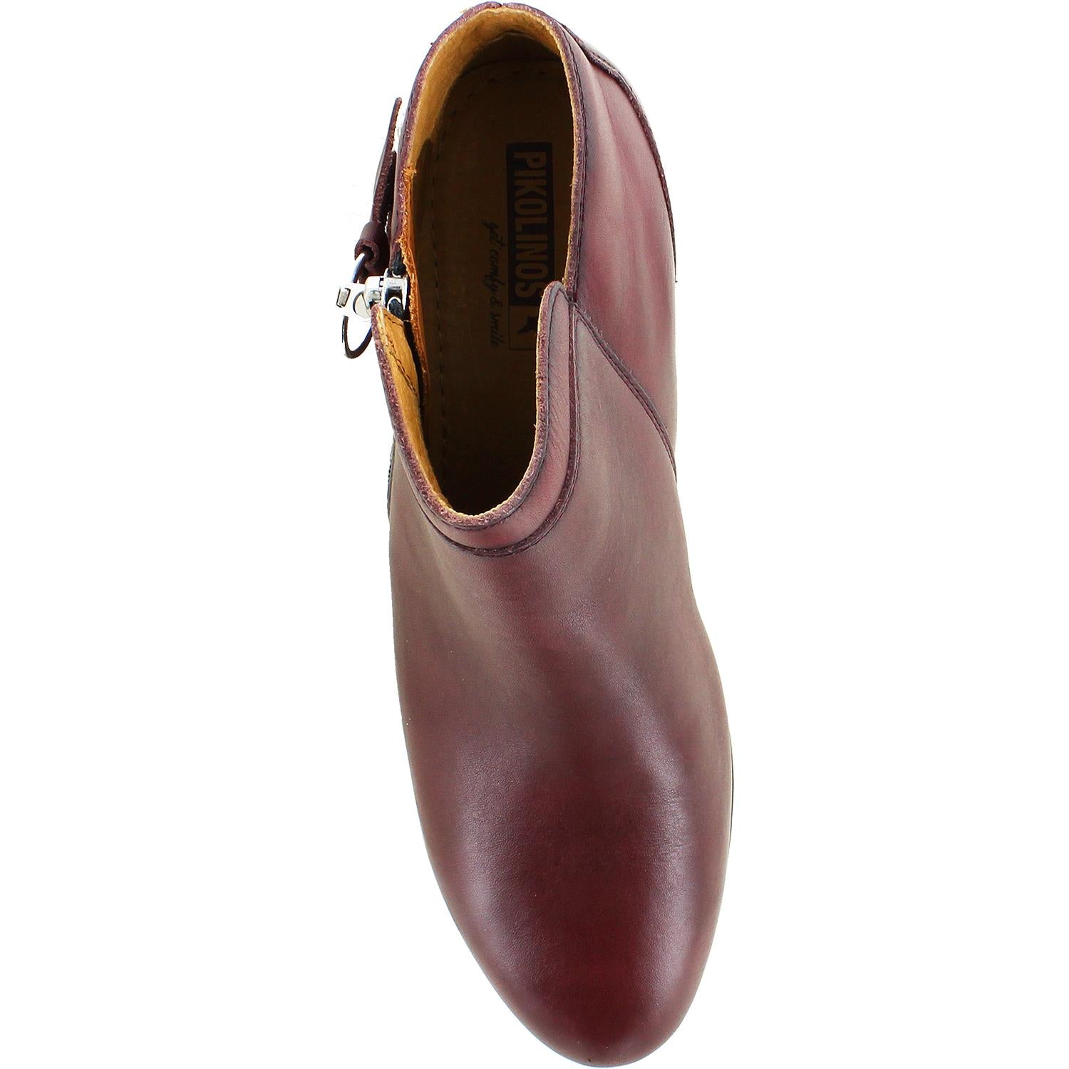 Womens Pikolinos Pikolinos Daroca W1U-8590 Women's Ankle Boots Garnet Leather Garnet Leather