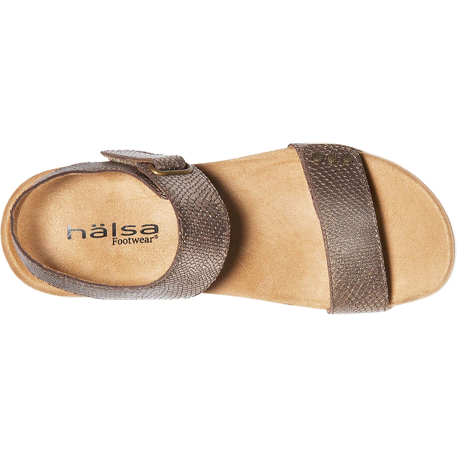 Womens Halsa Women's Halsa Dominica Bronze Metallic Leather Bronze Metallic Leather