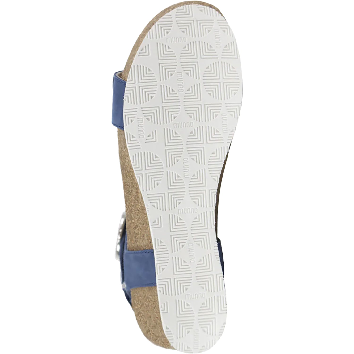 Womens Munro Munro Sintra Women's Wedge Sandals Atlantic Blue Nubuck Atlantic Blue Nubuck