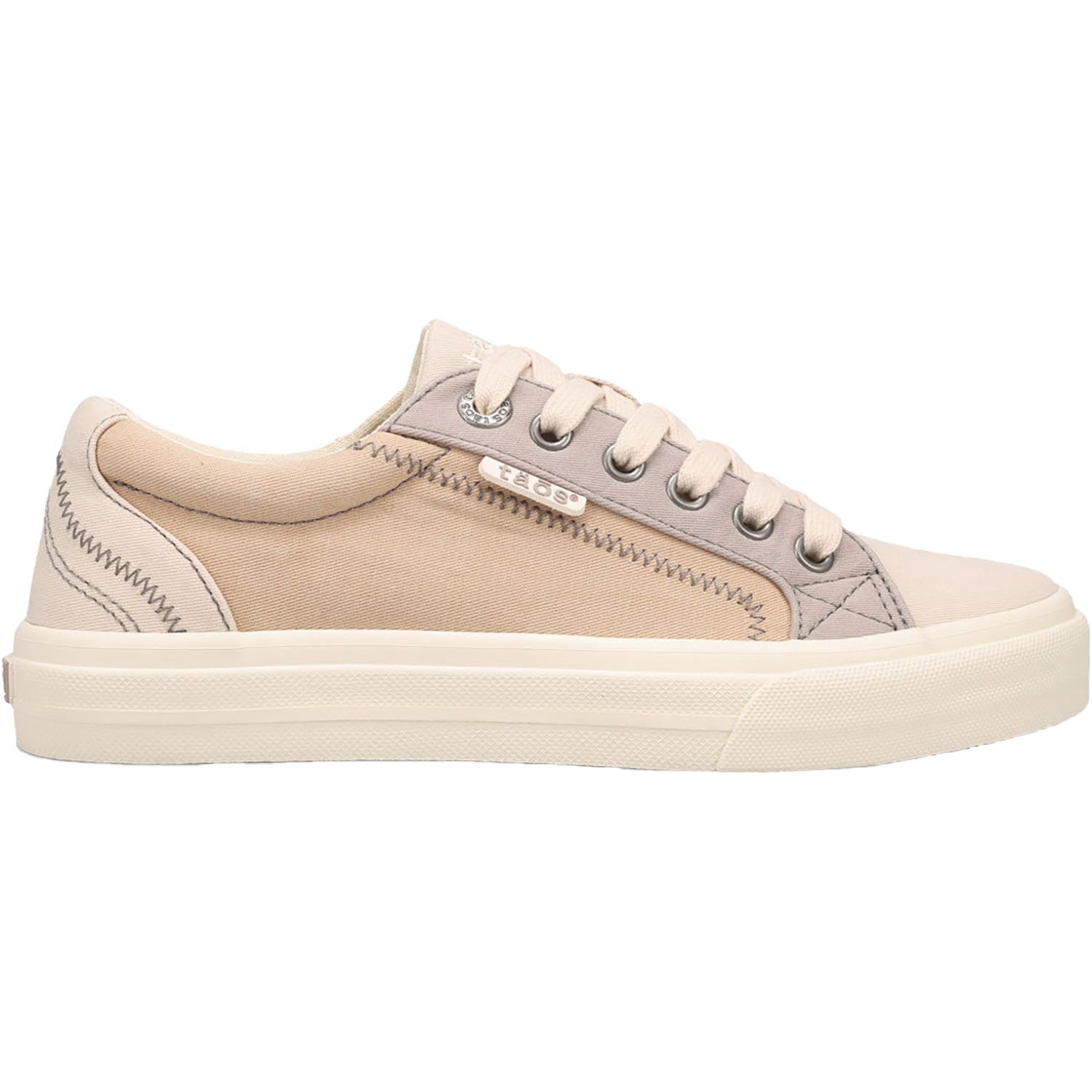 Womens Taos Taos Plim Soul Women's Sneakers Ecru/Tan Multi Canvas Ecru/Tan Multi Canvas
