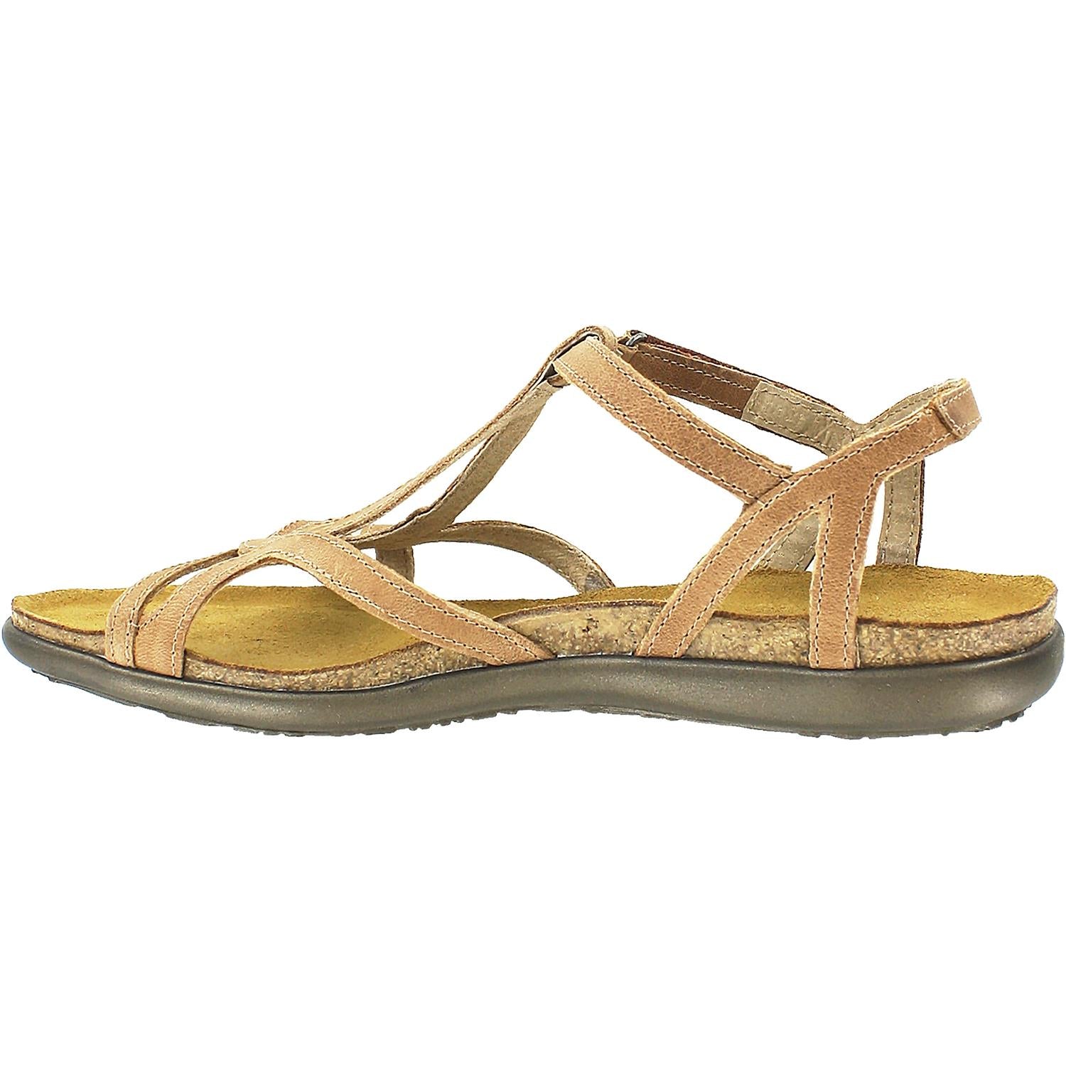 Womens Naot Naot Dorith Women's Slingback Sandals Latte Brown Leather Latte Brown Leather