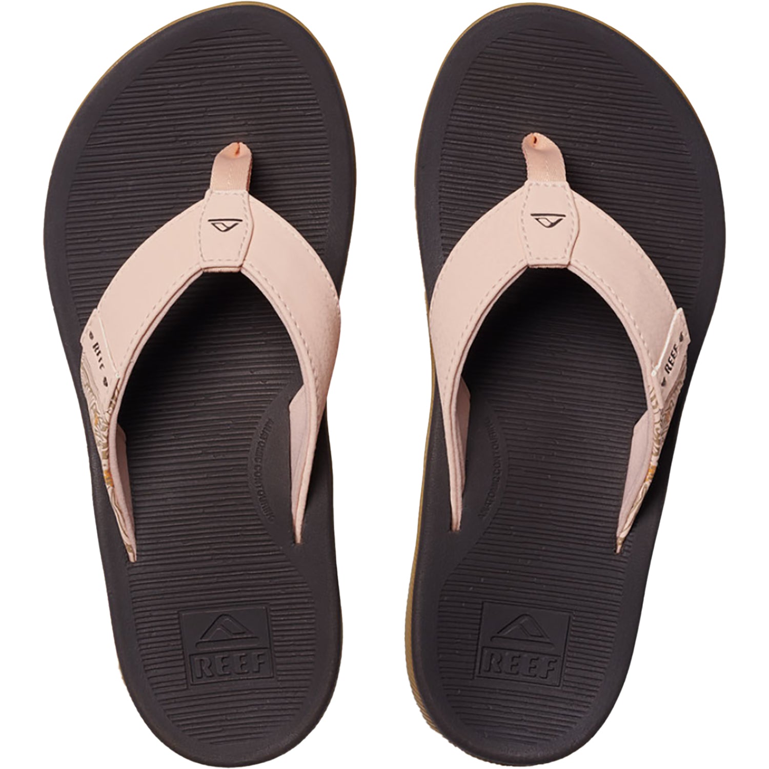 Womens Reef Reef Santa Ana Women's Thong Sandals Peach Parfait Synthetic Peach Parfait Synthetic