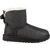 Womens Ugg Women's UGG Mini Bailey Bow Sparkle Black Textile Black Textile