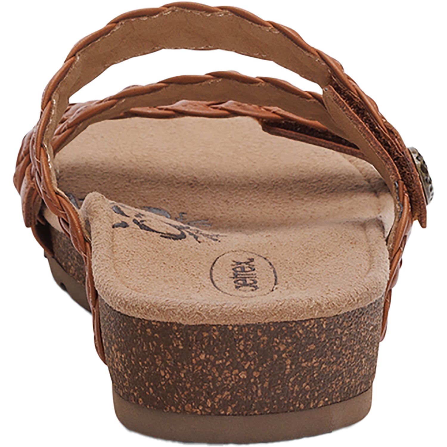Womens Aetrex Aetrex Josie Braided Women's Slide Sandals Ginger Ginger